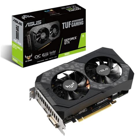 Asus TUF Gaming NVIDIA GTX 1660 OC Dual-Fan 6GB GDDR5 | gtx 1660-O6G ...