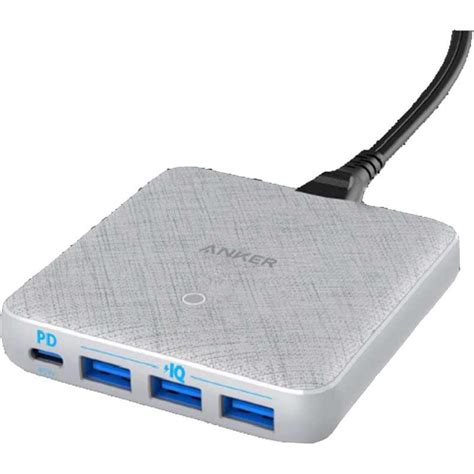 Anker PowerPort Atom III Slim 4 Port Charger PowerIQ 65 Watts 4 USB