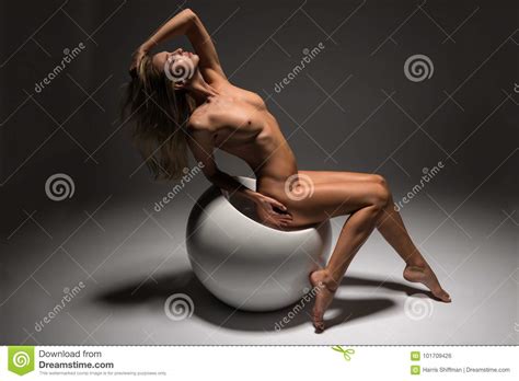 Blonde Nude On A Sphere Stock Photo Image Of Blond 101709426