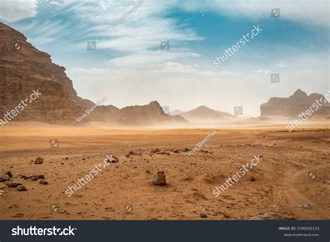 Textura De Arena Roja Del Desierto