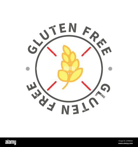 Simple Allergen Icon Gluten Free Sign On White Stock Vector Image