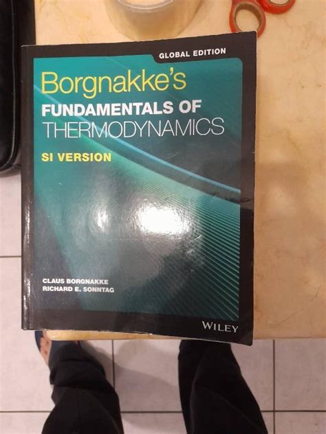 熱力學 Borgnakkes fundamentals of thermodynamics SI 版 興趣及遊戲 書本及雜誌 兒童讀物