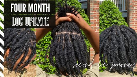 4 MONTH VISUAL LOC JOURNEY Thick Locs Four Month Loc Update With