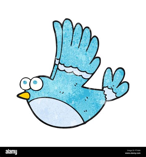 Freehand Retro Cartoon Flying Bird Hi Res Stock Photography And Images