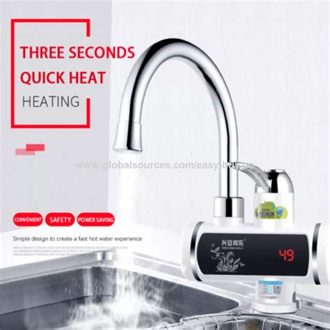 Buy Wholesale China Electric Instant Hot Water Faucets Electric Heating Faucet Plastic Digital