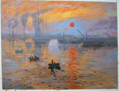 Claude monet paintings Impression Sunrise - pokelectric