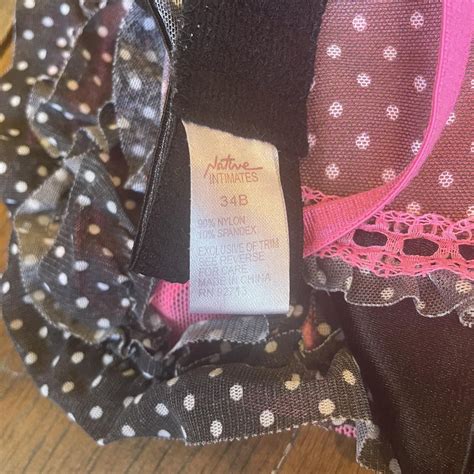 Y K Vintage Lingerie From Debs Pink Polka Dot Apron Depop