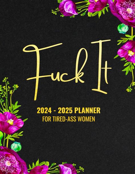 Fuck It Planner Funny Gag Gifts For Women Month Year Unique White Elephant Presents