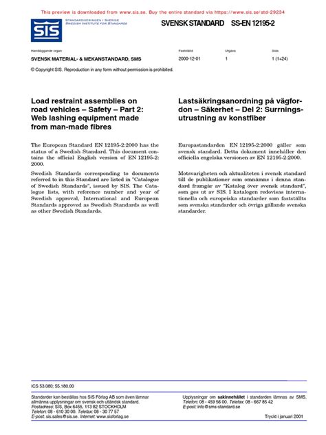 SS en 12195 2 en PDF | PDF