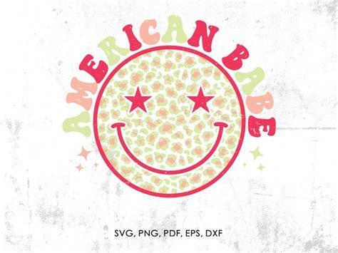 American Babe Svg Retro Svg 4th Of July Svg Retro Happy Etsy