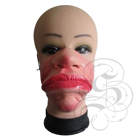 Half Face Comedy Funny People Grumpy Angry Face Stag Big Lip Fancy Latex Masks Ebay