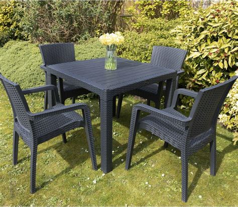 Wooden Garden Furniture Patio Garden Set 1 2 Metre Round Table And 4