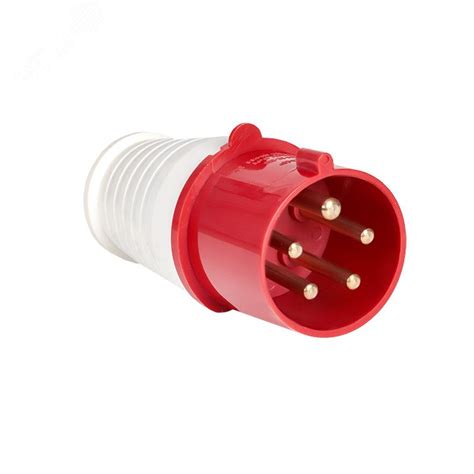 Вилка кабельная 16А 3Р+N+Е IP44 переносная 380В артикул ps-015-16-380 ...