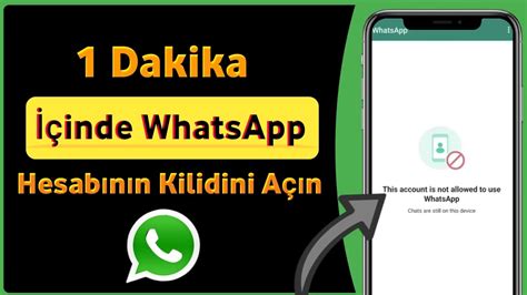 Bu Hesab N Spam Nedeniyle Whatsapp Kullanmas Na Zin Verilmiyor Nas L