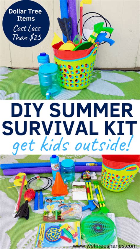 Diy Summer Survival Kit With Dollar Store Finds We Three Shanes