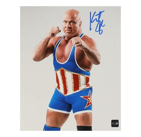 Kurt Angle Signed Wwe X Photo Cojo Pristine Auction