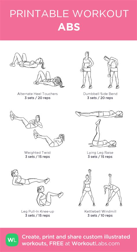 Printable Ab Workout