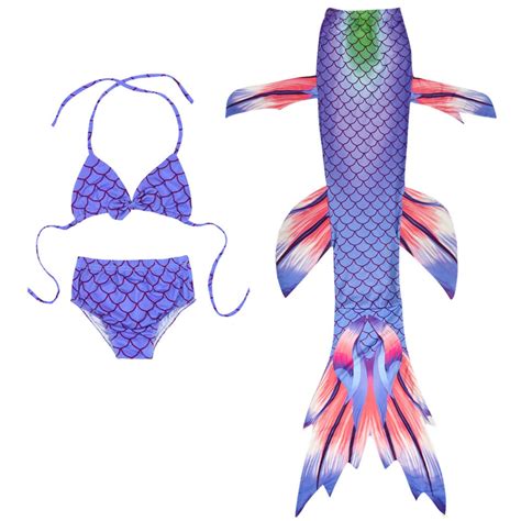 Piece Girls Swimsuit Bathing Suits Bikini Fish Tail Set For Girls Years Racing Swimsuit