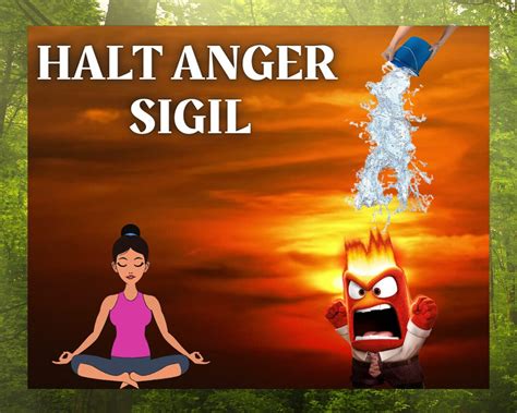 Calm Yo Ass Down Sigil Sigil Magick Grimoire Page Halt Their Anger Sigil Etsy