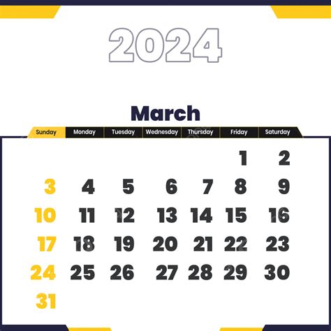 March 024 Calendar