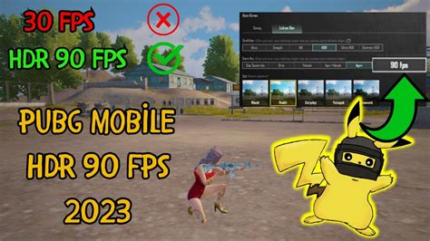 HDR 90 FPS YAPMA 2023 BU AYARLA HİLE GİBİ OLACAKSIN PUBG MOBİLE