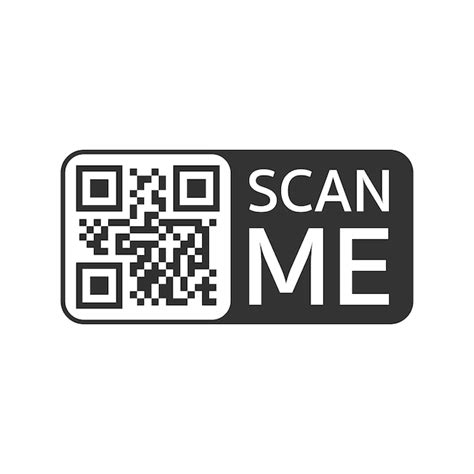 Qr code für smartphone inschrift scannen sie mich mit smartphone symbol