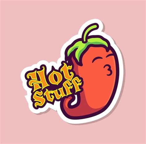 Los Dibujos Animados De Hot Stuff Chili Pepper Vector Premium