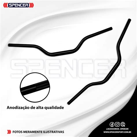 Guidão para Moto Naked Fat Bar Spencer 28mm Shopee Brasil