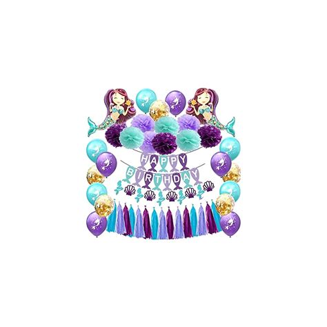 Party Propz Mermaid Birthday Decoration Supplies Giant Mermaid Banner