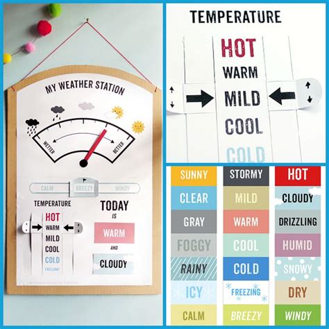 Print Out A Free Weather Station For The Kids Weather For Kids