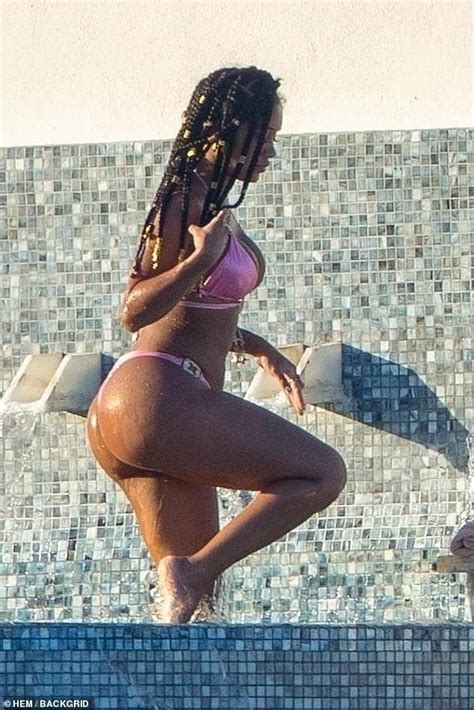 Saweetie Sizzles In Hot Pink Bikini As She Confirms Romance With Yg During Cabo Getaway Daily