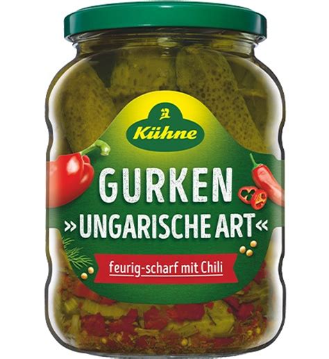 Kuhne Hungarian Pickles Gurken Ungarische Art Marina Market