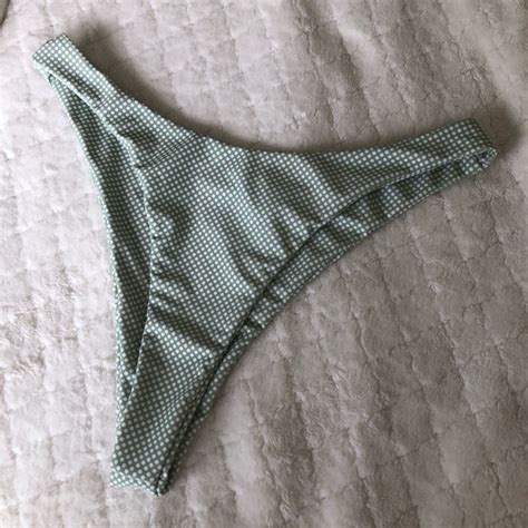 Sunny Bunny Swim New Light Green Polka Dot High Leg Bikini Bottom Poshmark