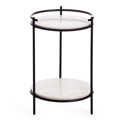 Кофейный столик из металла и мрамора TC-74491 - купить в Москве, GloMart.ru