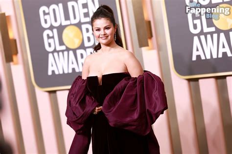 Selena Gomez Shows Off Her Sexy Boobs At The 80th Annual Golden Globe