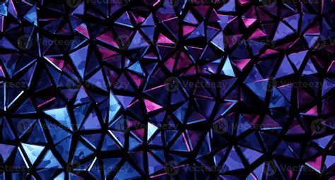 Abstract Polygonal Mosaic Background Consisting Of Triangles 3D