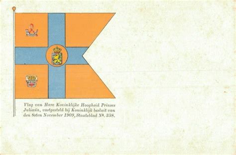 Royalty Flag Of Her Royal Higness Princess Juliana 0708 Other