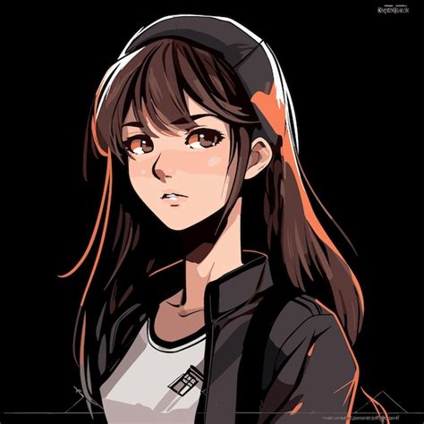 Premium Vector Hot Anime Girl Character Vector Illustration Design Manga Anime Girl Portrait
