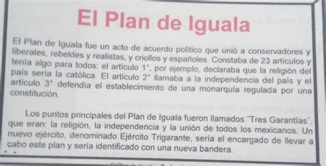 Qui N Es El Autor Del Plan De Iguala Cu L Es La Fuente Del Plan De