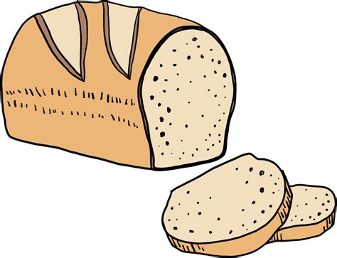 Doodle Freehand Sketch Drawing Of Bread 11048384 Png