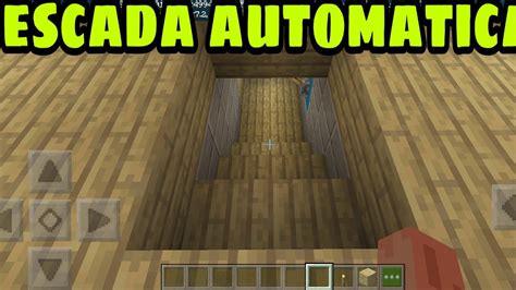 Como fazer uma escada automática no Minecraft passagem secreta