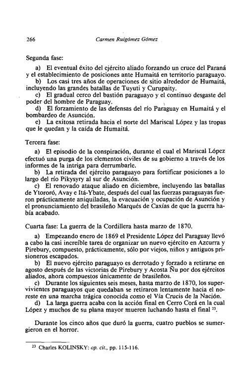 La Guerra De La Triple Alianza Un Conflicto Regional Pdf