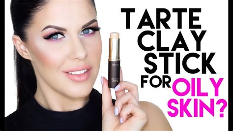 TARTE CLAY STICK FOUNDATION FIRST IMPRESSION REVIEW 12 HOUR WEAR