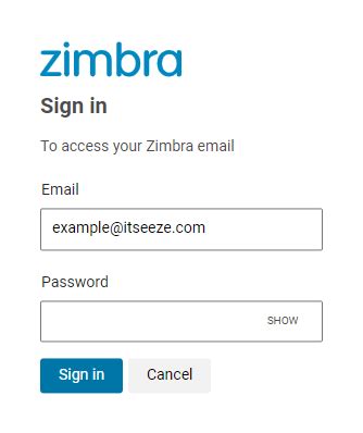 Zimbra Desktop App : it’seeze responsive websites