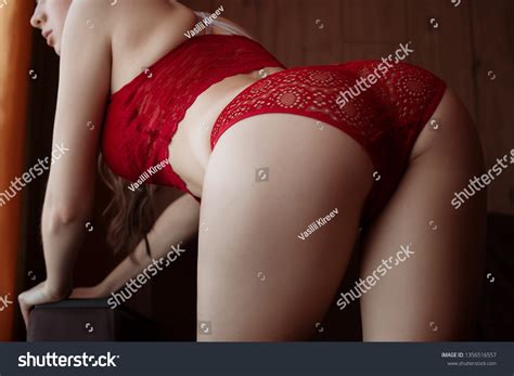 Sensual Nude Woman Lingerie Stockings On Foto Stok Shutterstock