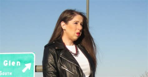 The High Heeled Brunette Leather On Leather