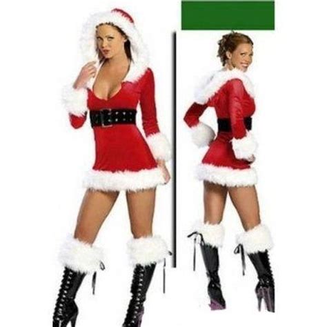 Costume Deguisement Sexy Mere Noel Robe Lingerie C Achat Vente D Guisement Sexy Costume