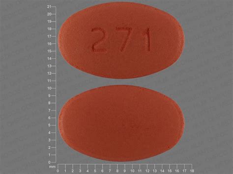 Pill Finder Orange Elliptical Oval Medicine