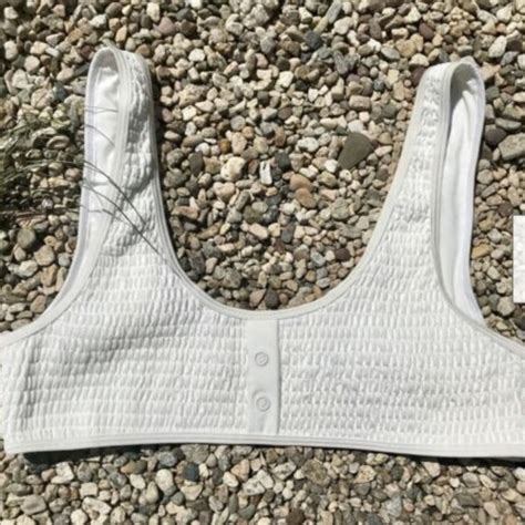 New Kendall Kylie Swim New Kendall Kylie White Henley Scrunch Bikini Poshmark