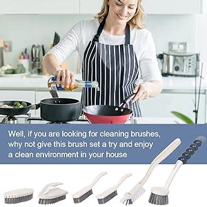 Amazon CN1ST 6 PCS Clean Brush Scrub Brush Set For Kitchen And